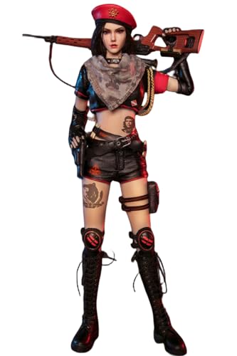 FLAGSET - Figura coleccionable completa: Red Alert Mobilize Troops, Nastya, estilo anime, diseño sin costuras, figura de acción femenina en miniatura a escala 1:6 73048A