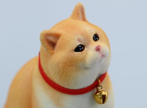 Figura de gato coleccionable JXK: British Shorthair, miniatura a escala 1:6