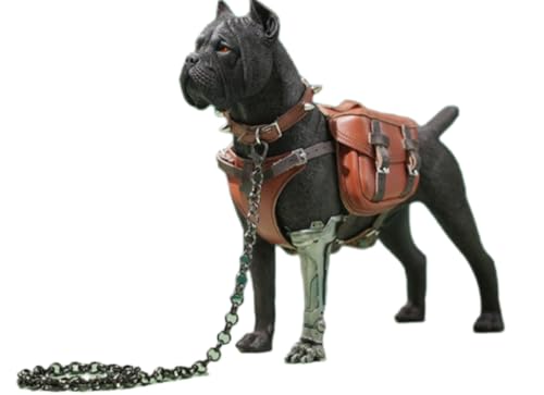 JXK Collectible Dog Figure: Cane Corso, Expertly Hand-Painted, Lifelike, Safe Resin, 1:6 Scale Miniature Animal Figurine