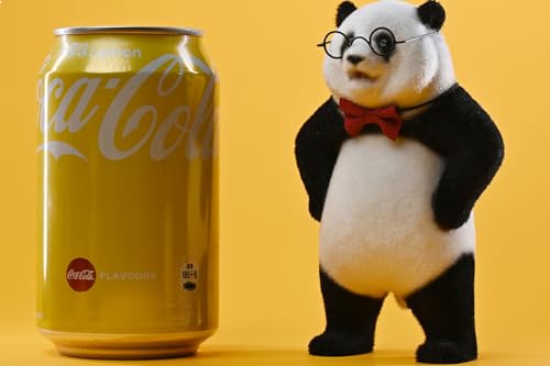 Figura de panda coleccionable JXK: Panda Flocking 2.0, pintada a mano por expertos, realista, de resina segura, miniatura a escala 1:12.