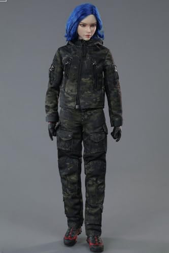 Ropa para muñeca a escala 1/6: Traje de combate femenino para figura de acción coleccionable de 12 pulgadas