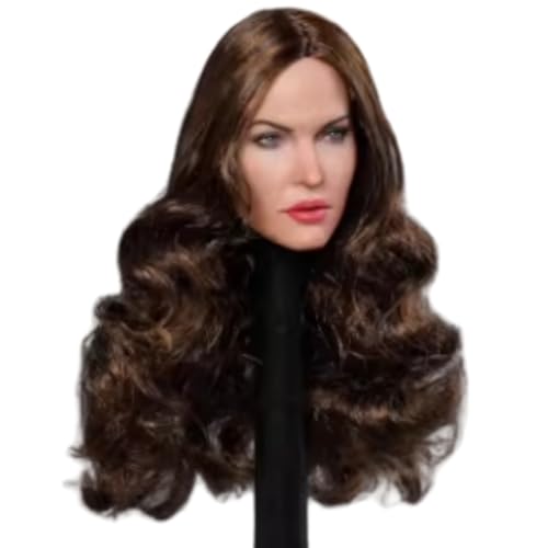 Escultura de cabeza femenina a escala 1:6, escultura de cabeza de niña europea para figuras de acción de 30 cm GC029B