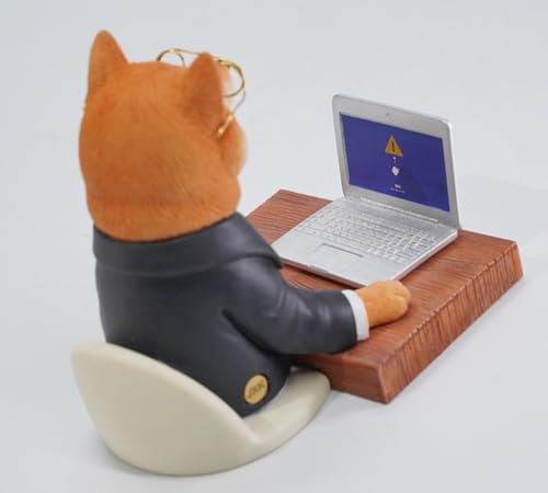 Figura de perro coleccionable JXK: Perro de horas extras, pintada a mano por expertos, realista, resina segura, miniatura a escala 1:6, JXK164