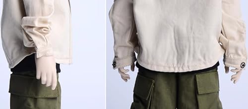 Ropa para muñeca a escala 1/6: Camisa de manga larga para figura de acción coleccionable de 12 pulgadas