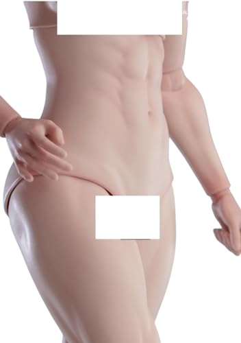Figura de acción femenina Worldbox a escala 1:6, cuerpo musculoso, busto mediano, piel color trigo.