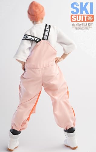 Accesorio de figura de acción a escala 1/6: modelo de botas de esquí, miniatura coleccionable