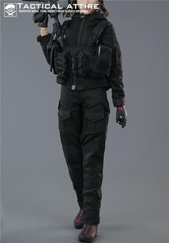 Ropa para muñeca a escala 1/6: Traje de combate femenino para figura de acción coleccionable de 12 pulgadas