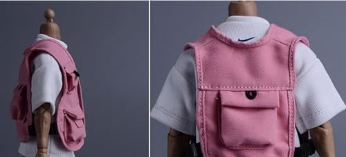 Ropa para muñecas a escala 1/12: chaleco, accesorio coleccionable