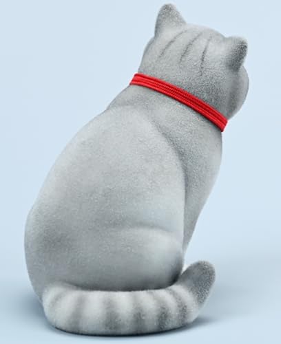 Figura de gato coleccionable JXK: British Shorthair, miniatura a escala 1:6