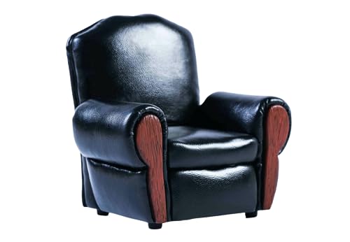 Figura de perro coleccionable JXK: Sofá de bulldog francés, pintada a mano por expertos, resina realista y segura, miniatura a escala 1:6 JXK044A