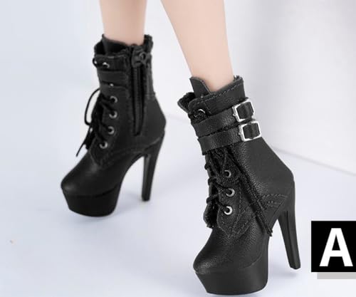 Accesorio de figura de acción a escala 1/6: Botas largas de mujer, miniatura coleccionable