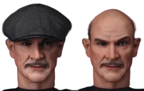 Escultura de cabeza masculina a escala 1:6, estilo anime, para figuras de acción de 12 pulgadas (H001)