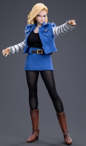 Figura coleccionable Cdtoys con accesorios: Cabeza esculpida, ropa y accesorios para figura femenina en miniatura a escala 1:12 (cd048A)