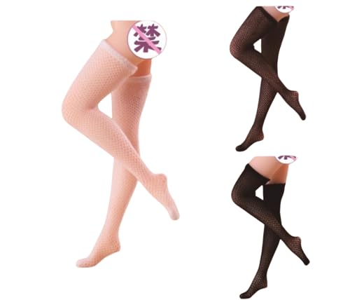 Ropa de la figura de acción coleccionable de Hasuki: Medias de red pequeña para figura flexible a escala 1:12