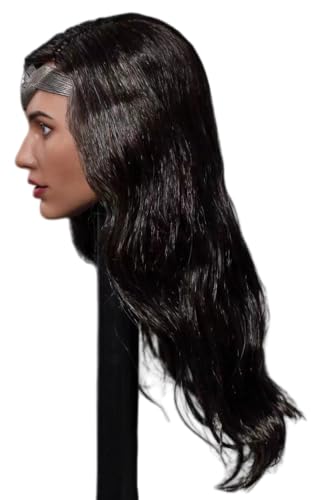 Escultura de cabeza femenina a escala 1:6, escultura de cabeza de heroína europea para figuras de acción de 30 cm GC037A