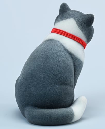 Figura de gato coleccionable JXK: British Shorthair, miniatura a escala 1:6
