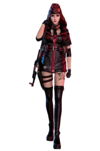 FLAGSET Collectible Figure Full Set: Red Alert Mobilize Troops, Nastya, Anime Style, Seamless Design, 1:6 Scale Miniature Female Action Figurine 73048A