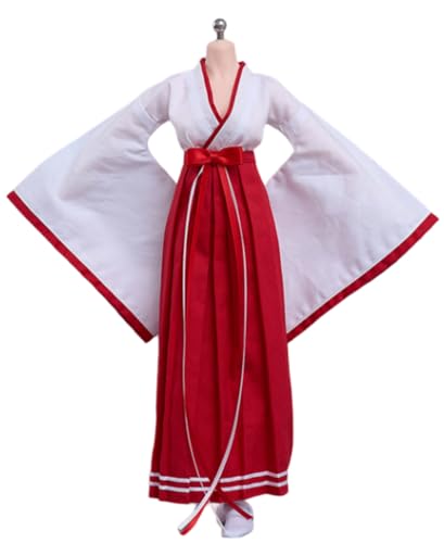 Ropa para muñecas de acción: Traje tipo kimono largo para figuras coleccionables de 12 pulgadas