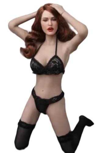 Escultura de cabeza femenina a escala 1:6, escultura de cabeza femenina europea para figuras de acción de 30 cm GC017B