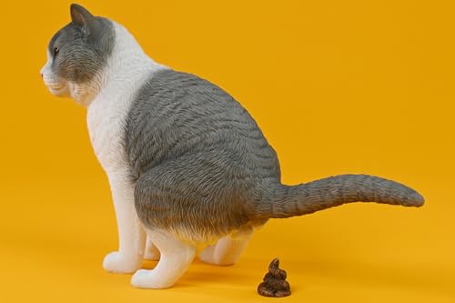 Figura de gato coleccionable JXK: Gato rebelde, pintado a mano por expertos, realista, resina segura, miniatura a escala 1:6.
