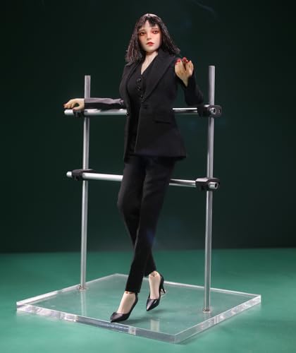 Ropa para muñeca a escala 1/6: Traje ajustado azul femenino para figura de acción coleccionable de 12 pulgadas