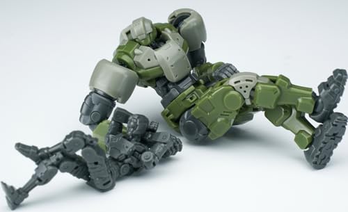 Kits de modelos de plástico de Warriors Workshop: Figuras de acción coleccionables a escala 1:30 del soldado humanoide de asistencia "G" de Loyalty