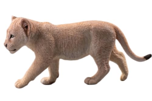 Figura de león coleccionable JXK: Simba y Nana, pintada a mano por expertos, realista, resina segura, miniatura a escala 1:6