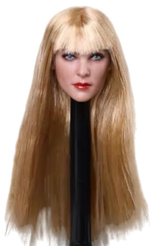 Escultura de cabeza femenina, niña europea de 12 pulgadas