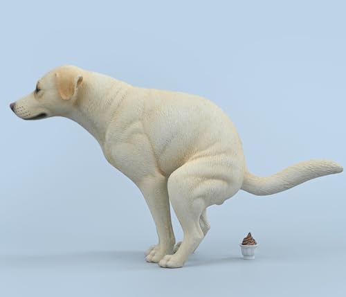Figura de perro coleccionable JXK: Labrador, pintada a mano por expertos, realista, resina segura, miniatura a escala 1:6