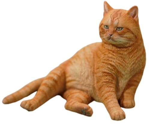 Figura de gato coleccionable JXK: Gato en el palacio, pintada a mano por expertos, resina realista y segura, miniatura a escala 1:6.