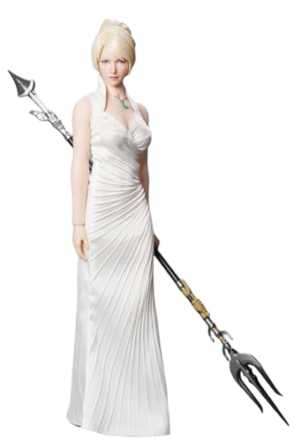 Figura coleccionable con accesorios completos: Escultura de cabeza, ropa y accesorios para figura de acción femenina en miniatura a escala 1:6 SET091