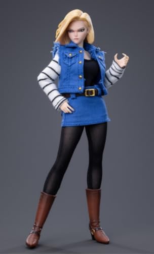 Figura coleccionable Cdtoys con accesorios: Cabeza esculpida, ropa y accesorios para figura femenina en miniatura a escala 1:12 (cd048A)