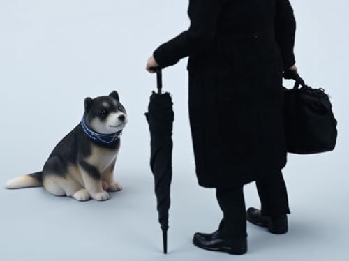 Figura de perro coleccionable pequeña JXK: Shiba Inu en bandada, figura de animal