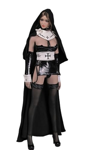 Ropa para muñecas femeninas a escala 1/6: Conjunto coleccionable de hermanas sin restricciones de la iglesia