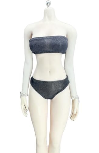 Ropa para muñecas a escala 1/6: Conjunto de ropa interior y bragas para figuras de acción coleccionables de 12 pulgadas