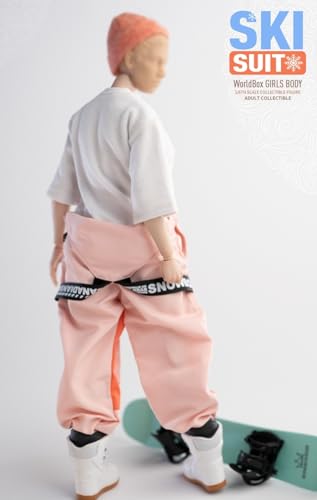 Accesorio de figura de acción a escala 1/6: modelo de botas de esquí, miniatura coleccionable