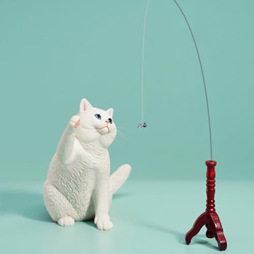 Figurine de chat de collection JXK : British Shorthair 2.0, peinte à la main avec soin, réaliste, en résine sûre, miniature à l'échelle 1:6