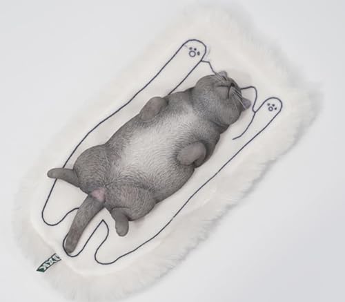 Figura de gato coleccionable JXK: Lethargic Cat 6.0, pintada a mano por expertos, realista, de resina segura, miniatura a escala 1:6.