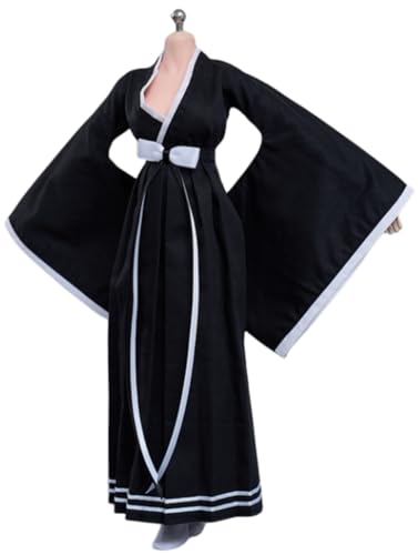 Ropa para muñecas de acción: Traje tipo kimono largo para figuras coleccionables de 12 pulgadas