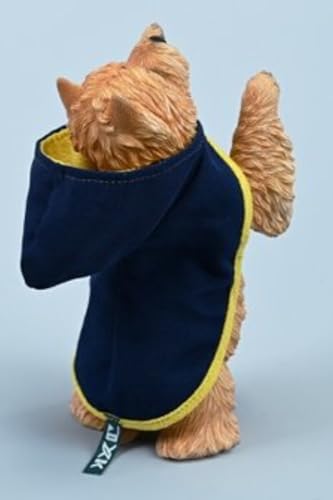 JXK Collectible Dog Figure: Wesi Highland Terrier, Expertly Hand-Painted, Lifelike, Safe Resin, 1:6 Scale Miniature Animal Figurine