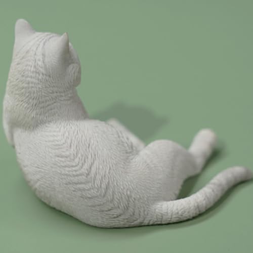 JXK Collectible Cat Figure: Cat in The Palace, Expertly Hand-Painted, Lifelike, Safe Resin, 1:6 Scale Miniature Animal Figurine