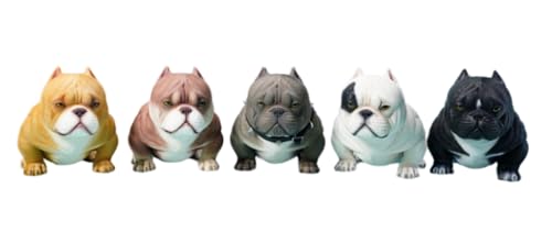 Figura de perro coleccionable JXK: Mini perro matón, pintada a mano por expertos, realista, de resina segura, miniatura a escala 1:6, JXK124A