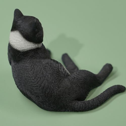 JXK Collectible Cat Figure: Cat in The Palace, Expertly Hand-Painted, Lifelike, Safe Resin, 1:6 Scale Miniature Animal Figurine