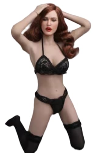 Escultura de cabeza femenina a escala 1:6, escultura de cabeza femenina europea para figuras de acción de 30 cm GC017B