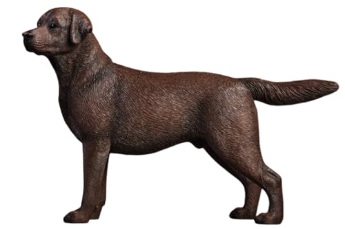 Figura de perro coleccionable JXK: Labrador, pintada a mano por expertos, realista, resina segura, miniatura a escala 1:12