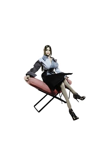 Ropa para muñecas femeninas a escala 1/6: vestido de patchwork de moda coleccionable