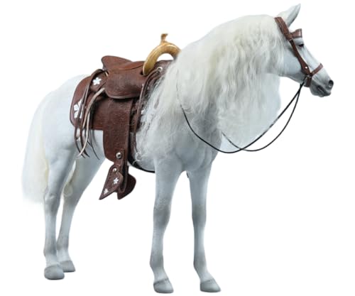 Figura de caballo coleccionable JXK: Caballos Akhal-Teke negros, pintados a mano por expertos, resina realista y segura, miniatura a escala 1:6.