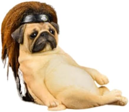 Figura coleccionable en miniatura JKX: Bulldog francés y sofá (escala 1:6) JXK025A