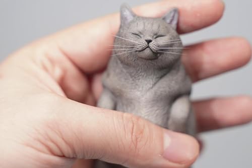 Figura de gato coleccionable JXK: Lethargic Cat 6.0, pintada a mano por expertos, realista, de resina segura, miniatura a escala 1:6.