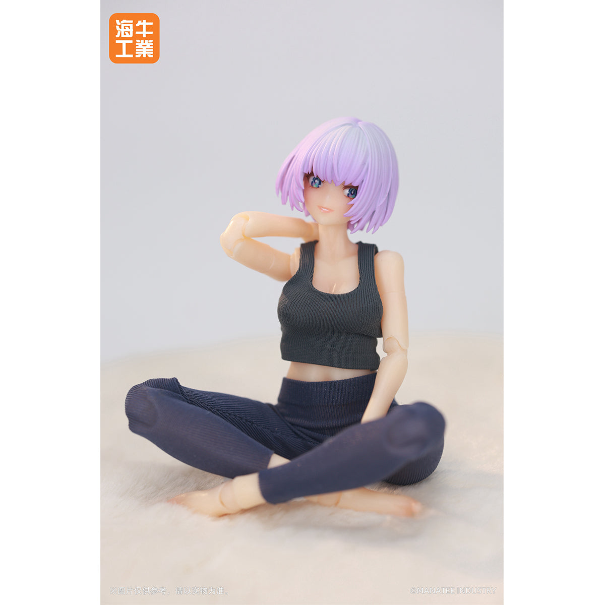 (Only Shipped to the US) MANATEE INDUSTRY 1/12 Commemorative Limited Edition Desktop Wars Yoga Day Inanna Purple Hair Mex-01 Action Figures